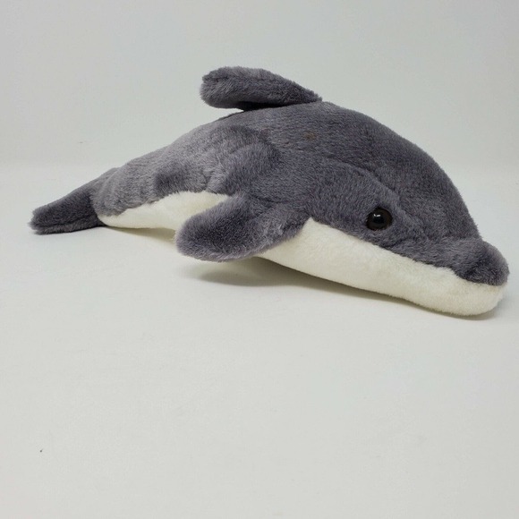 Nanco Gulf World 14" Dolphin Plush Stuffed Animal Gray Marine Life Realistic - Picture 1 of 6